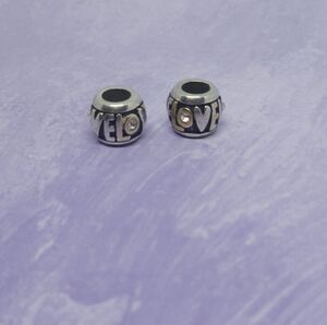 Brighton Silver Tone Love Beads Set Of 2